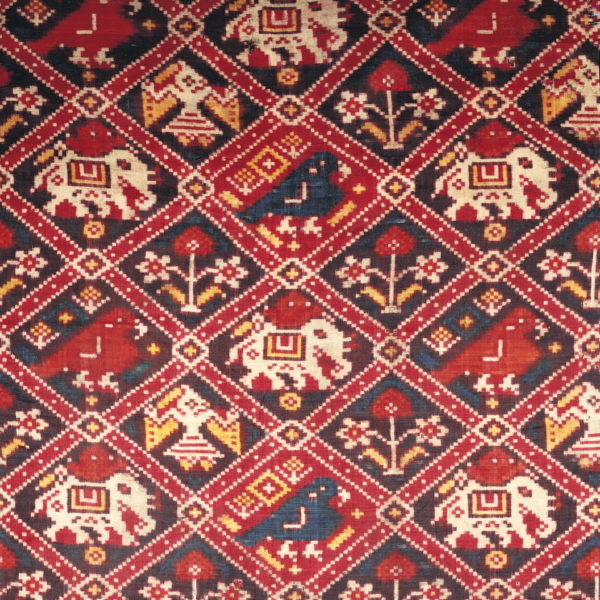 Detail of a Silk Double Ikat Patola